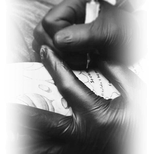 Tattoo artist Maarten van Shades of Grey